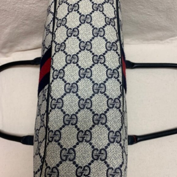 Vintage Gucci Navy GG Canvas Sherry Line Authentic Bag with COA - Picture 11 of 16